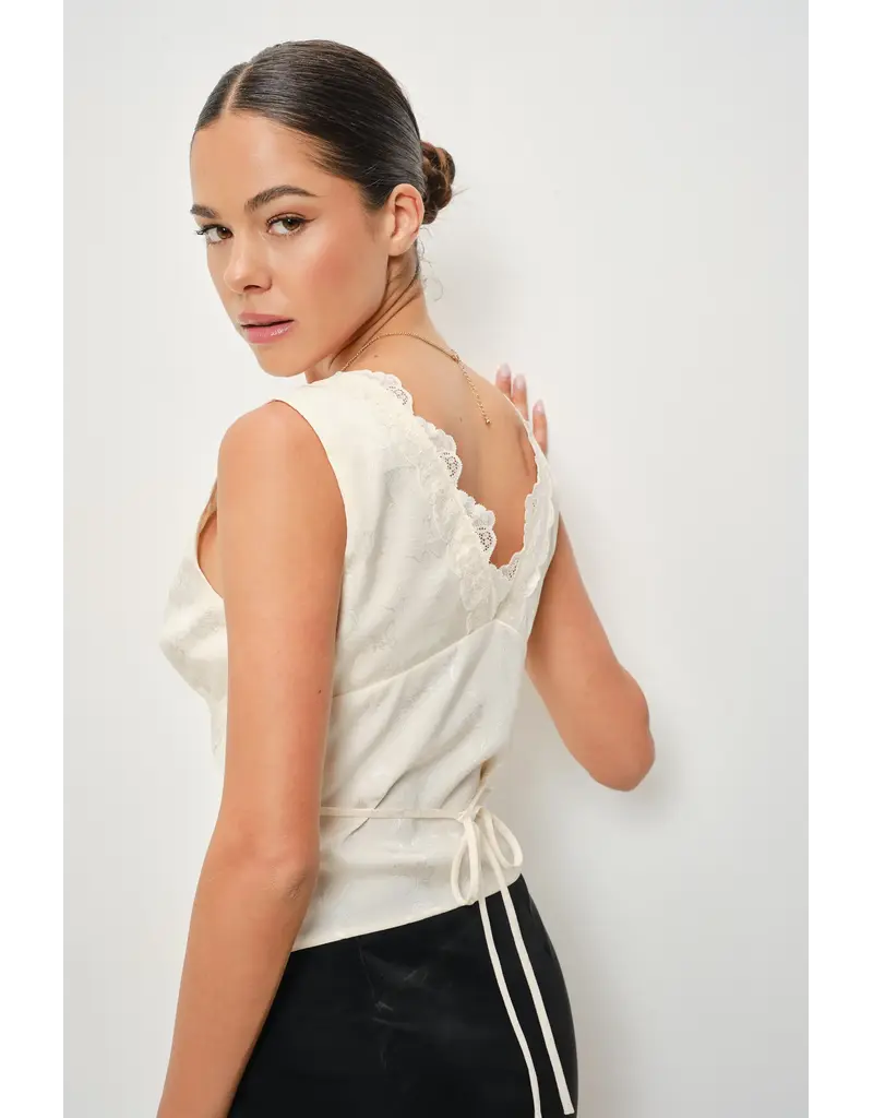 Pretty Garbage Mara Floral V-Neck Top