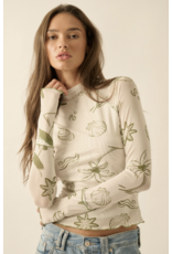 Nautical Mesh Long Sleeve Top