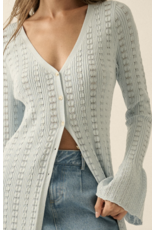 Pointelle Duster Cardigan