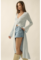 Pointelle Duster Cardigan