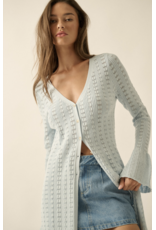 Pointelle Duster Cardigan