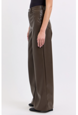 Cello Jeans Faux Leather Wide Leg Pant