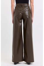 Cello Jeans Faux Leather Wide Leg Pant