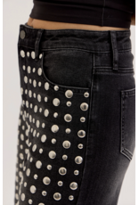 Cello Jeans Studded Wide Leg Jean