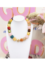 Haven + Faye Collective Color Me Happy Resin Beaded Necklace