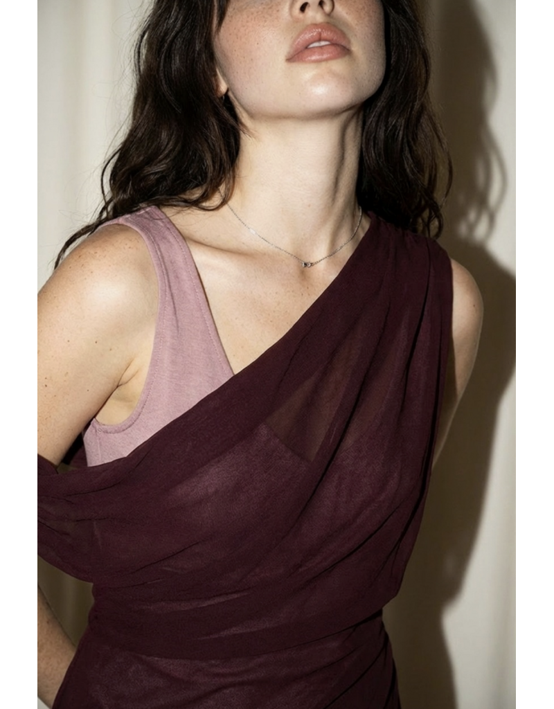 Skylar Rose Sharon Sheer Overlay Dress & Jumpsuit Set