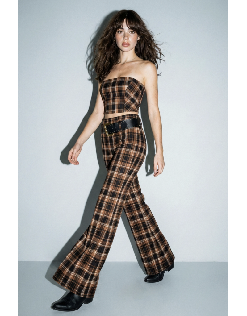 Skylar Rose Pamela Strapless Corset & Belted Flare Pant Set