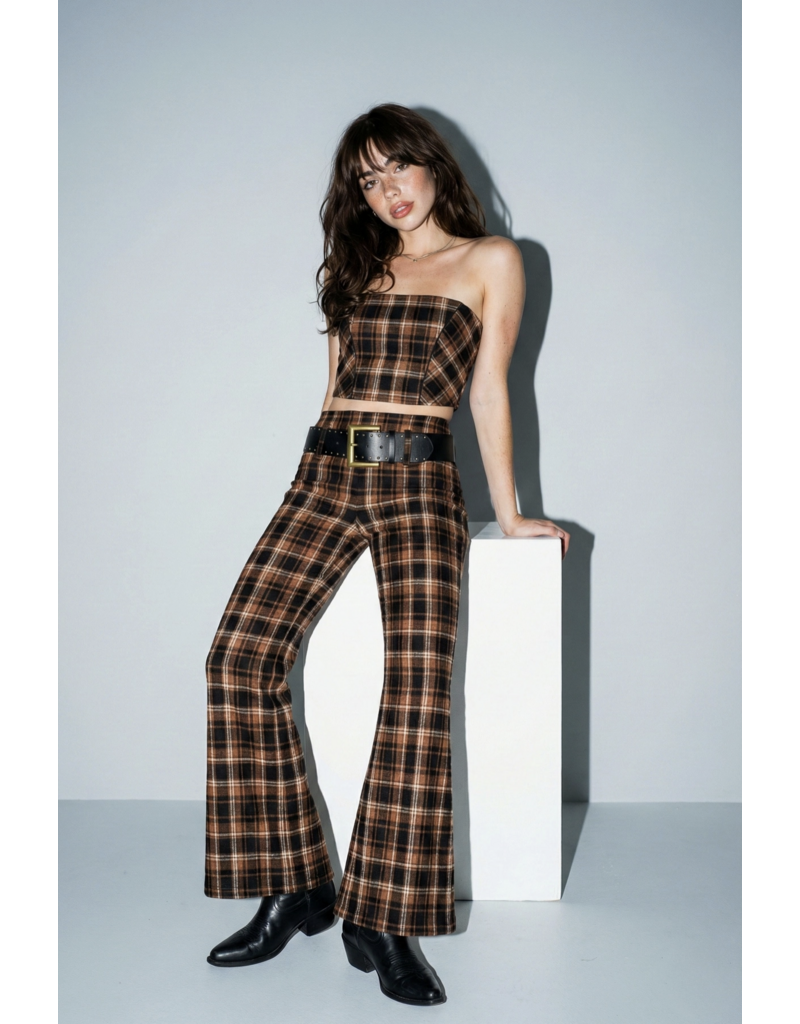 Skylar Rose Pamela Strapless Corset & Belted Flare Pant Set