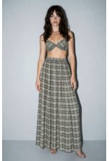 Skylar Rose Crista Ruched Crop Top & Wide Leg Pant Set