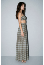 Skylar Rose Crista Ruched Crop Top & Wide Leg Pant Set