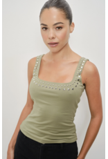 Pretty Garbage Kira Studded Tank Top