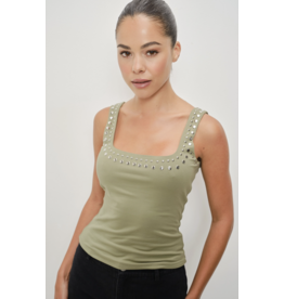 Pretty Garbage Kira Studded Tank Top