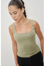 Pretty Garbage Kira Studded Tank Top