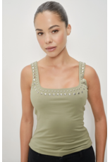 Pretty Garbage Kira Studded Tank Top
