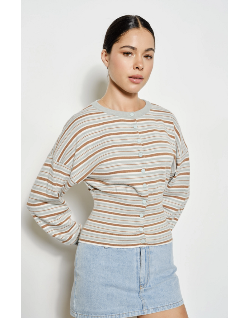 Pretty Garbage Veronica Striped Cardigan