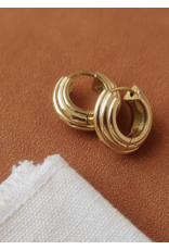 Flanerie Juliette 18K Gold Non-Tarnish Chunky Earrings