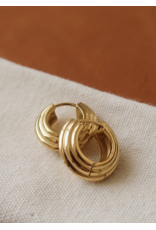 Flanerie Juliette 18K Gold Non-Tarnish Chunky Earrings