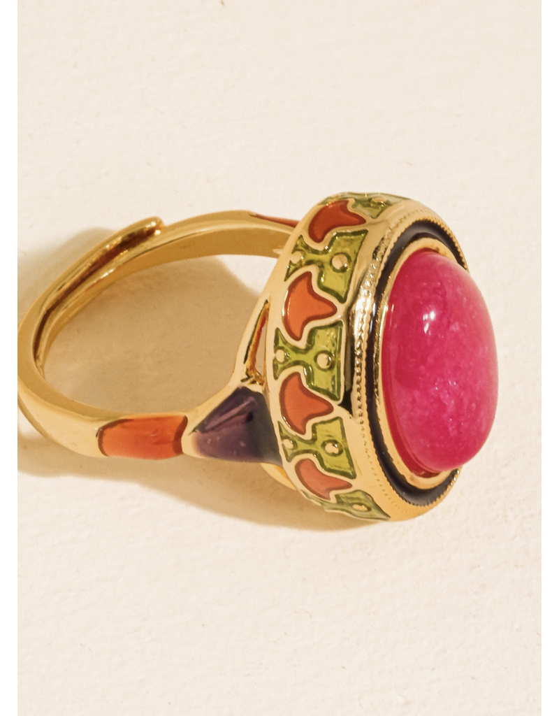 Flanerie Merveille 18K Gold Cabochon Ring