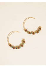 Flanerie Truett 18K Gold Boho Beaded Earrings