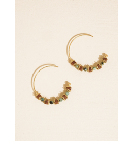 Flanerie Truett 18K Gold Boho Beaded Earrings