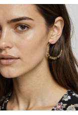 Flanerie Truett 18K Gold Boho Beaded Earrings