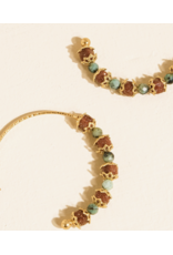 Flanerie Truett 18K Gold Boho Beaded Earrings