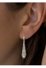 Flanerie Ronze 18K Gold Non-Tarnish Cz Serpent Earrings