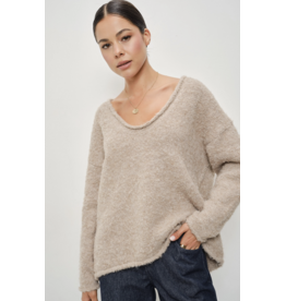 Pretty Garbage Danielle V-Neck Soft Pullover