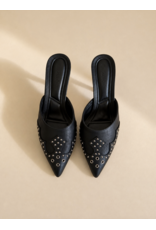 Azarayah Footwear No Time Western Studded Pointy Kitten Heel