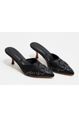 Azarayah Footwear No Time Western Studded Pointy Kitten Heel