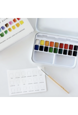 Tropical Watercolor Workbook + Paint/Brush Set