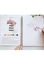 Bouquets Watercolor Workbook + Paint/Brush Set