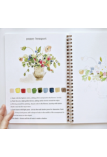Bouquets Watercolor Workbook + Paint/Brush Set