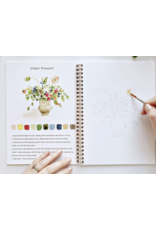 Bouquets Watercolor Workbook + Paint/Brush Set
