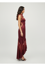 Lexi Lace Asymmetrical Maxi Dress