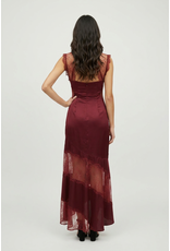 Lexi Lace Asymmetrical Maxi Dress