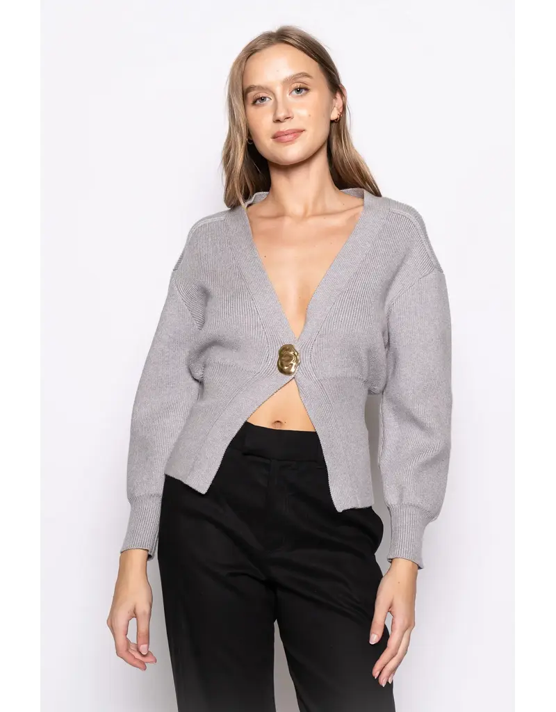 Gena Gold Button Cardigan