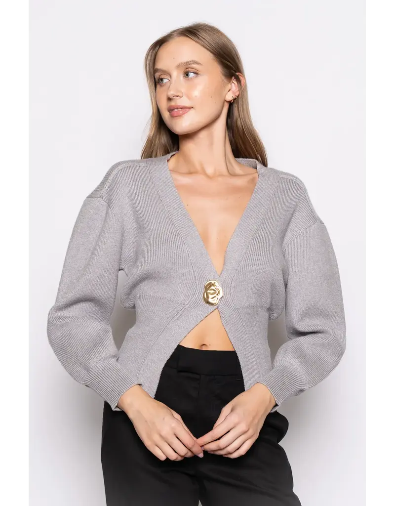 Gena Gold Button Cardigan
