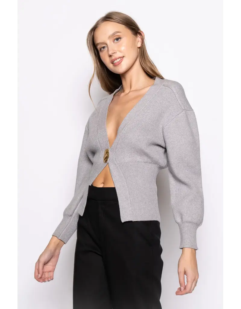 Gena Gold Button Cardigan
