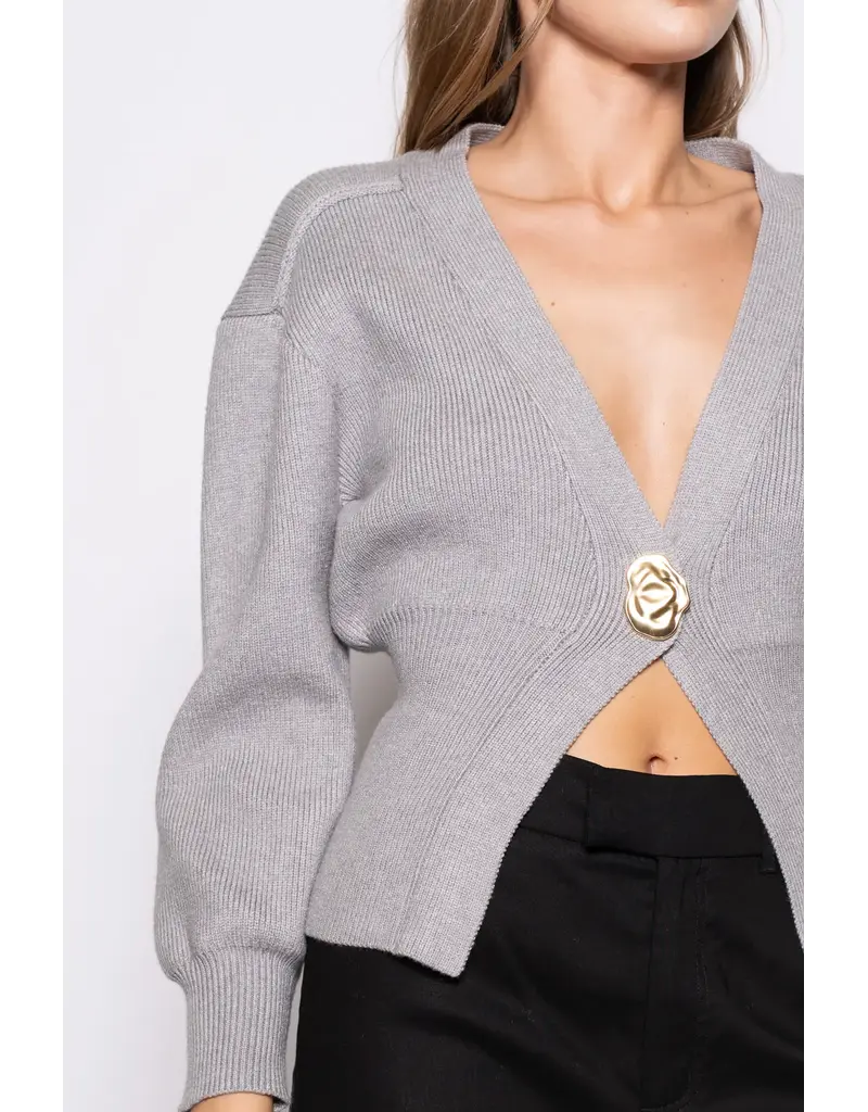 Gena Gold Button Cardigan