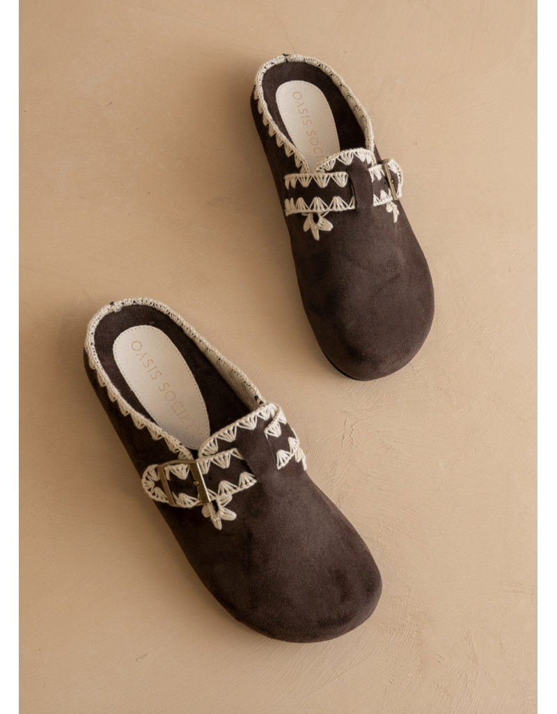 The Teri Buckle Mule