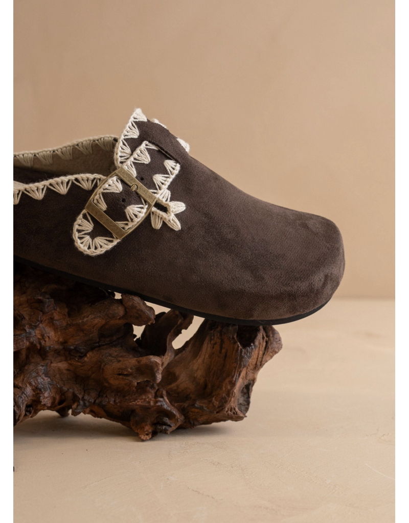 The Teri Buckle Mule