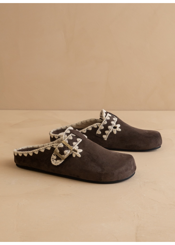 The Teri Buckle Mule