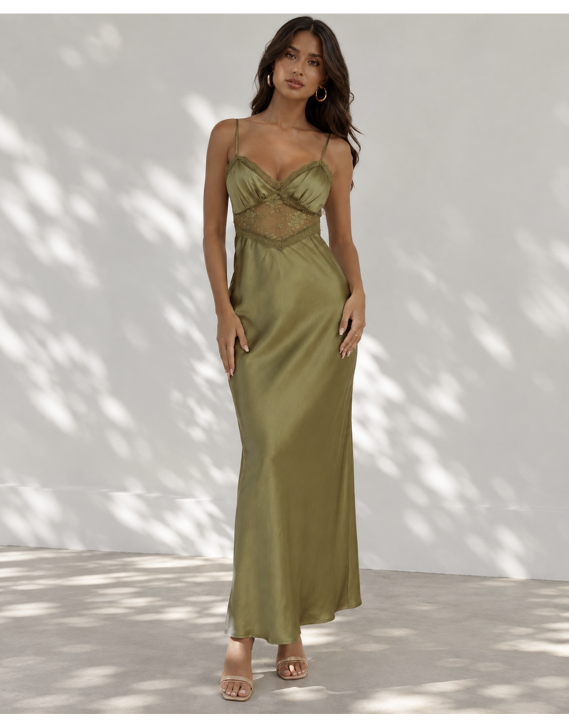 Margarita Lace Slip Maxi Dress
