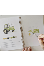 Farm Watercolor Workbook + Paint/Brush Set