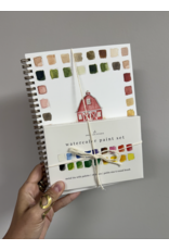 Farm Watercolor Workbook + Paint/Brush Set