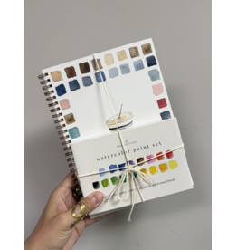 Baking Watercolor Workbook + Paint/Brush Set