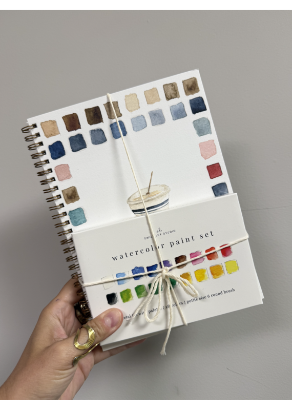 Baking Watercolor Workbook + Paint/Brush Set