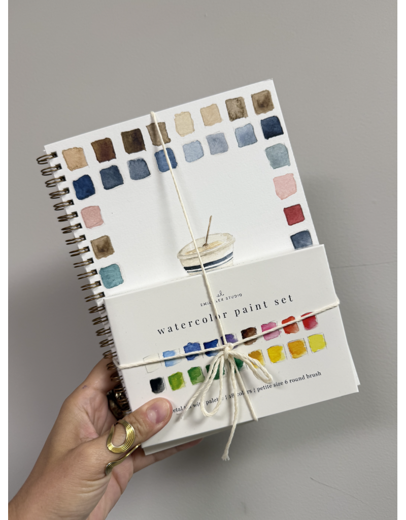 Baking Watercolor Workbook + Paint/Brush Set