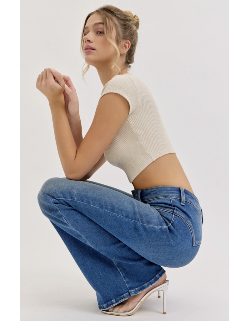Cello Jeans Mid Rise Western Flare